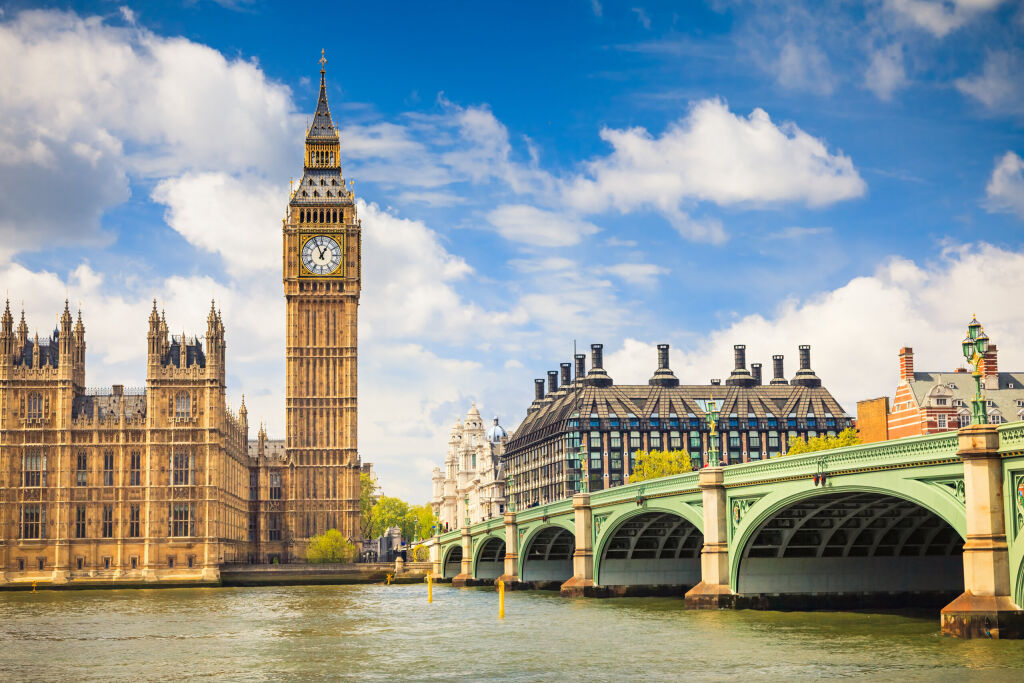 Big Ben i domy parlamentu, Londyn, Wielka Brytania