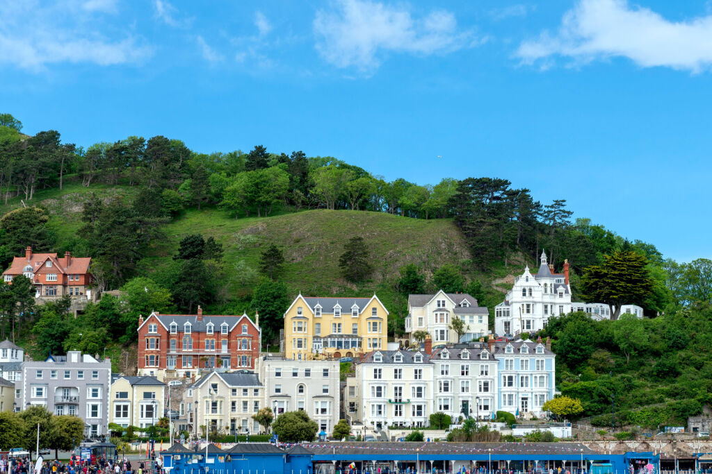 View of Llandudno - town in Wales, United Kingdom in a summer day