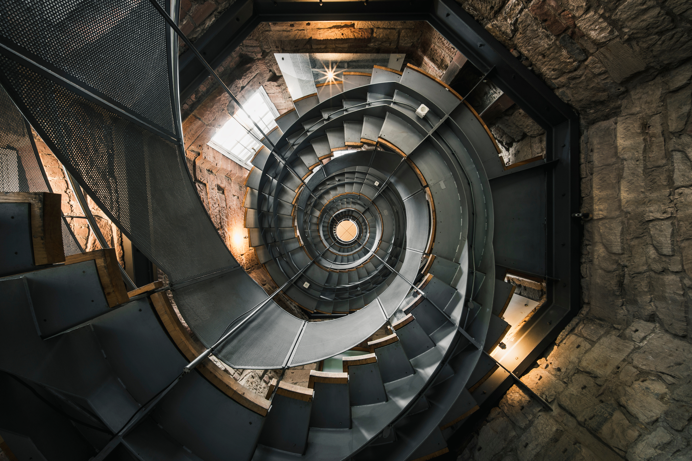 Spiralne schody w The Lighthouse, Glasgow