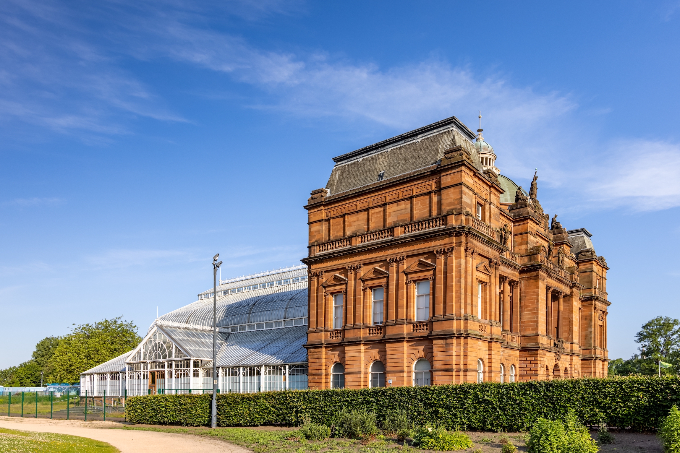 The People's Palace & Winter Garden w Glasgow w Szkocji.