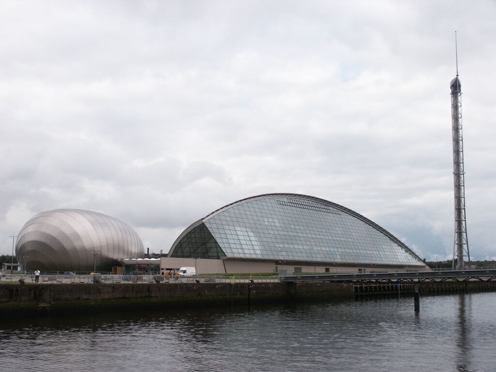 Glasgow Science Center, kino IMAX i igła, Glasgow