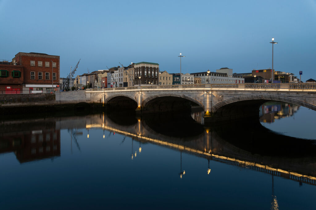 St Patrick's Bridge in Cork City, Ireland. 
